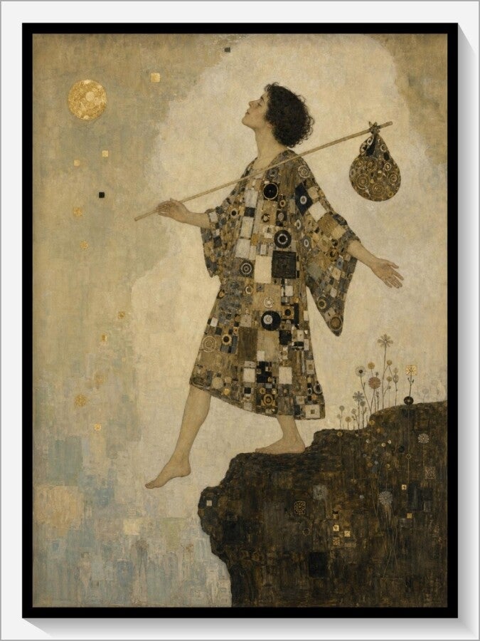 Klimt Tarot „0 Der Narr“