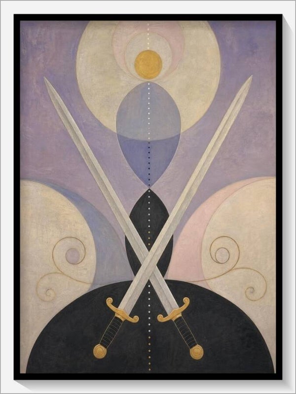 Klint Tarot „Zwei Schwerter“