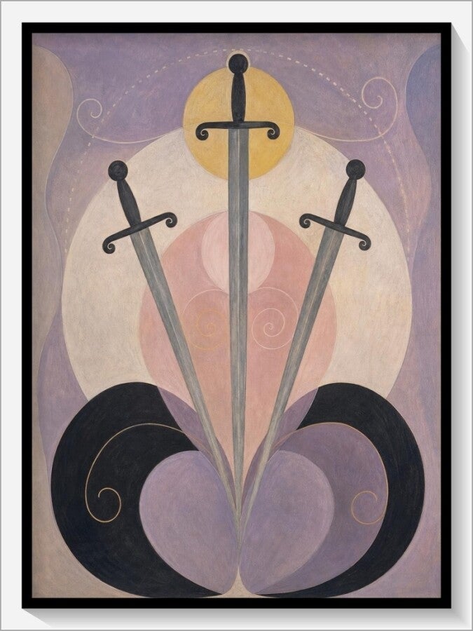 Klint Tarot „Drei Schwerter“