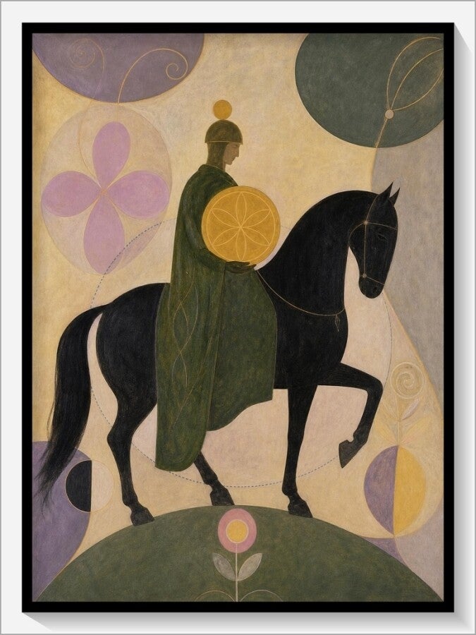 Klint Tarot „Ritter der Münzen“