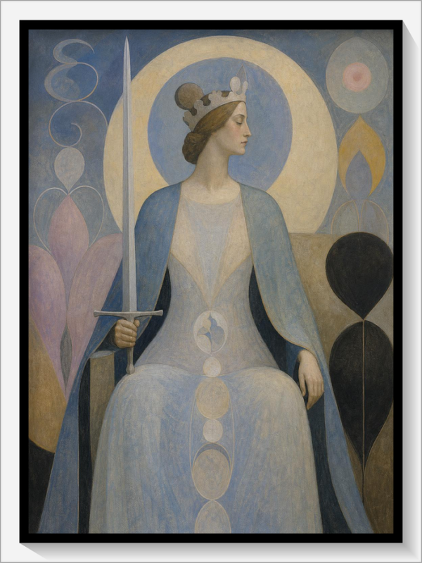 Klint Tarot „Königin der Schwerter“