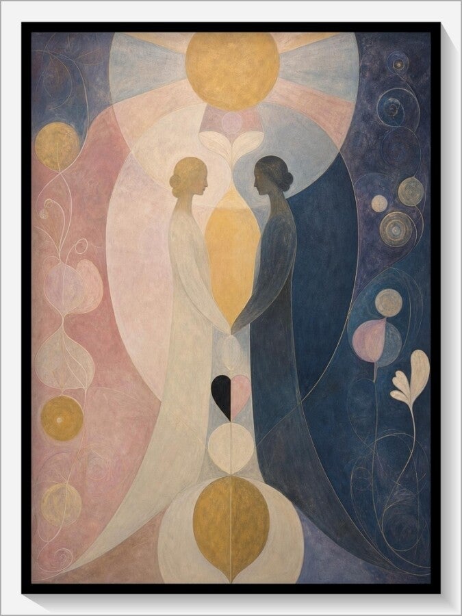 Klint Tarot „VI Die Liebenden“