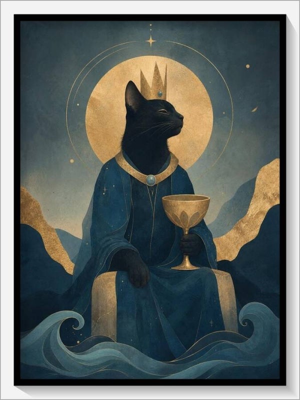 MoonCats Tarot „König der Kelche“