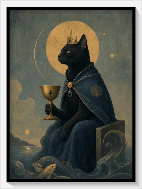 MoonCats Tarot „König der Kelche“