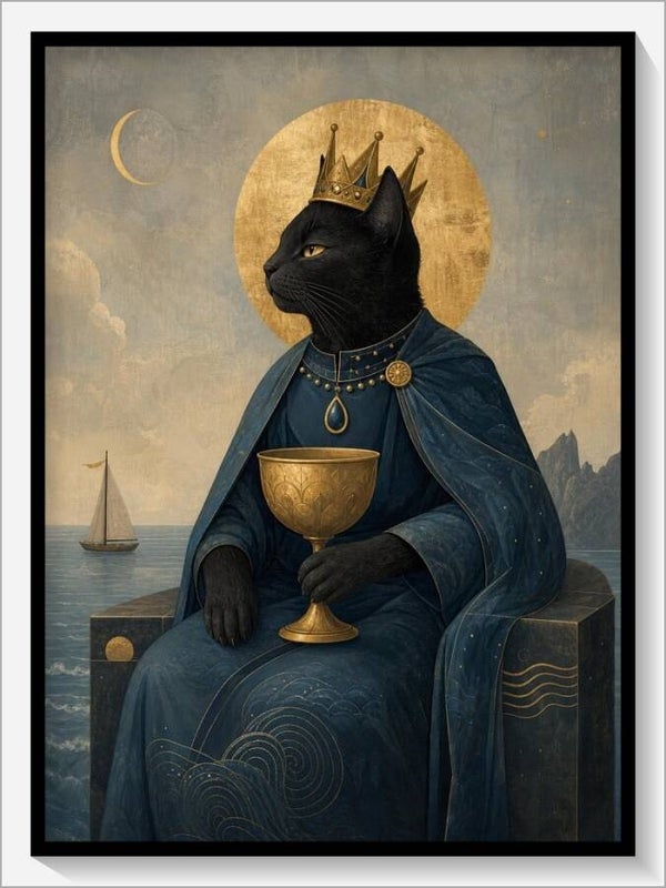 MoonCats Tarot „König der Kelche“