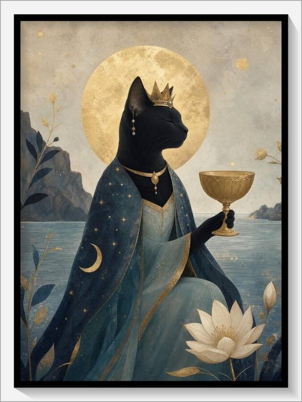 MoonCats Tarot „Königin der Kelche“