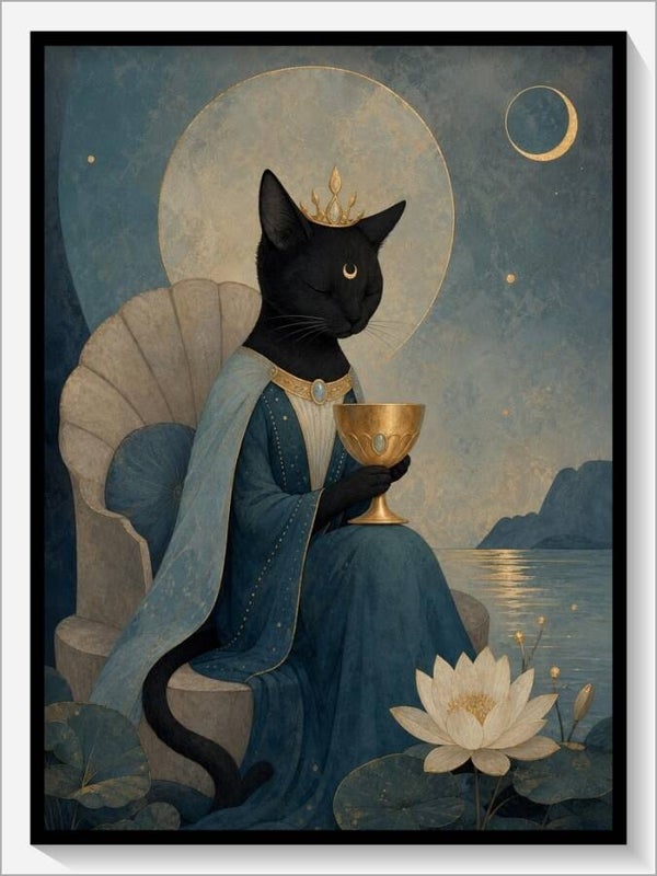 MoonCats Tarot „Königin der Kelche“