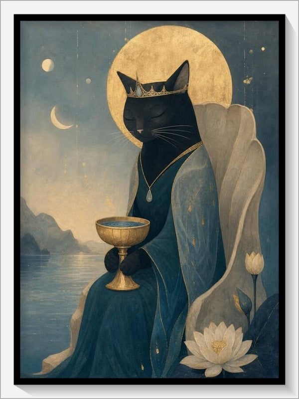 MoonCats Tarot „Königin der Kelche“