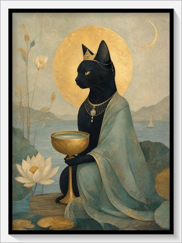 MoonCats Tarot „Königin der Kelche“