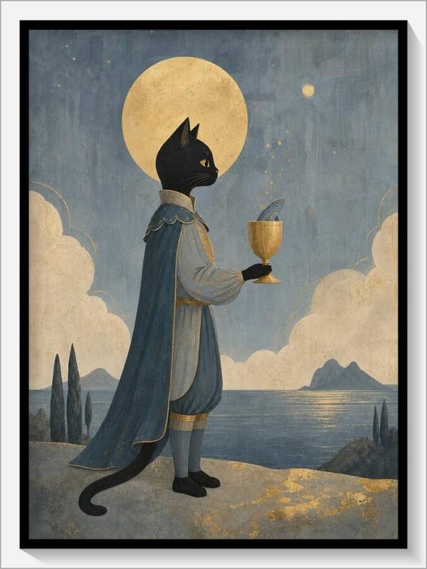 MoonCats Tarot „Bube der Kelche“