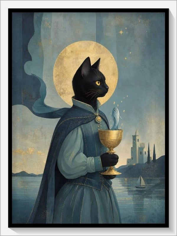 MoonCats Tarot „Bube der Kelche“