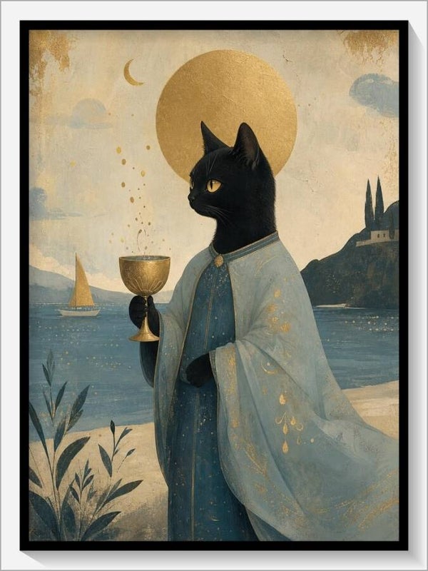 MoonCats Tarot „Bube der Kelche“