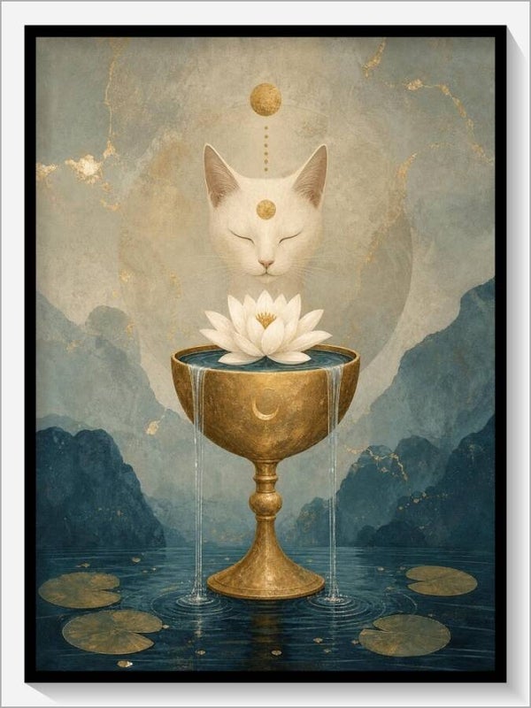 MoonCats Tarot „As der Kelche“