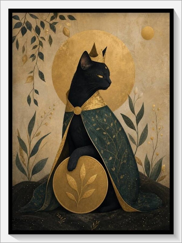 MoonCats Tarot „Königin der Münzen“