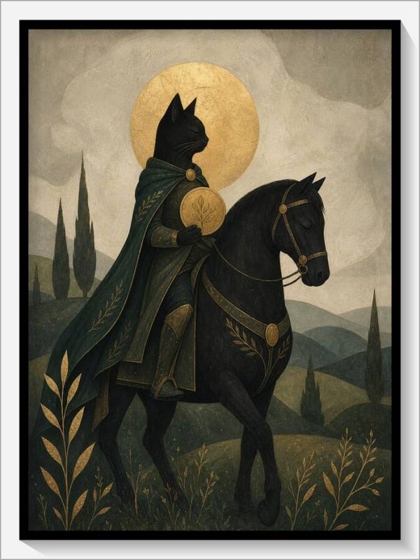 MoonCats Tarot „Ritter der Münzen“