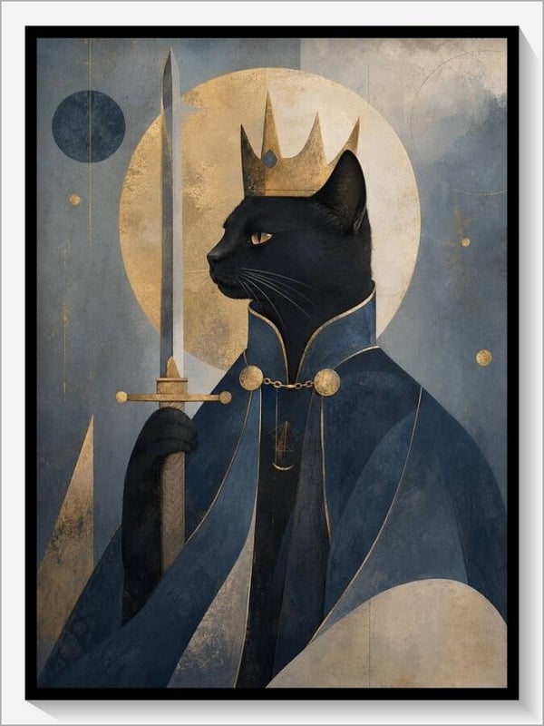 MoonCats Tarot „König der Schwerter“