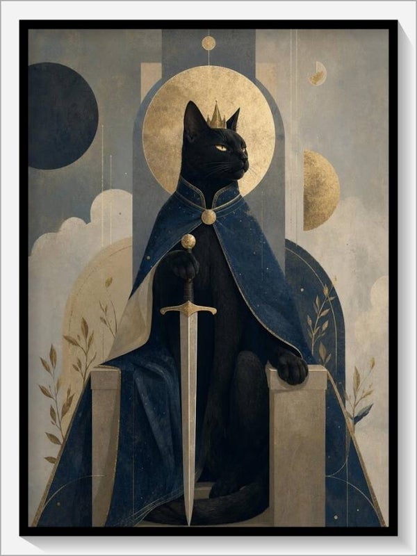 MoonCats Tarot „König der Schwerter“