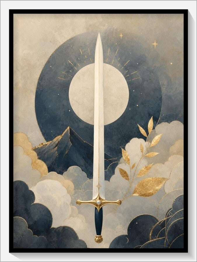 MoonCats Tarot „As der Schwerter“