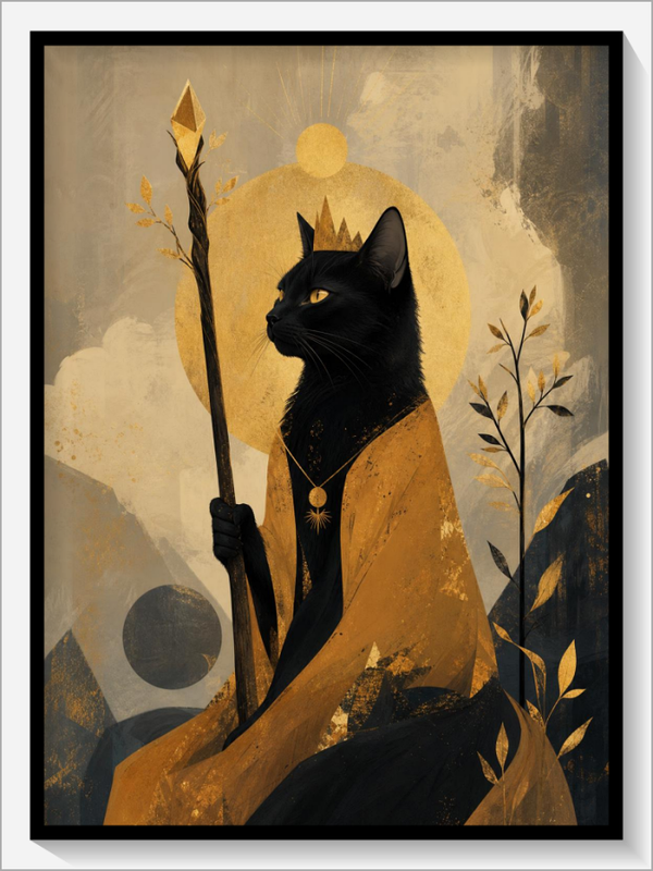 MoonCats Tarot „Königin der Stäbe“