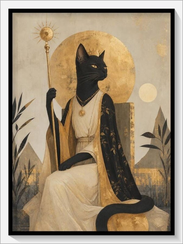 MoonCats Tarot „Königin der Stäbe“