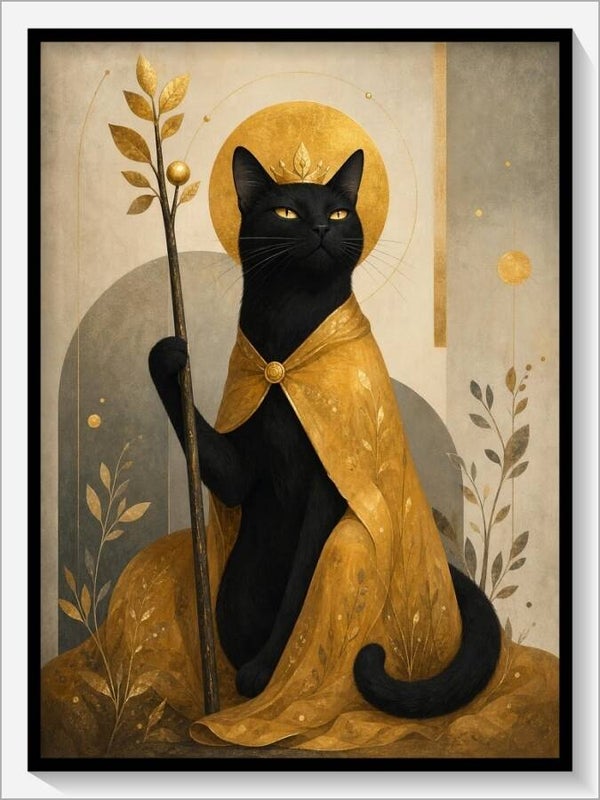 MoonCats Tarot „Königin der Stäbe“