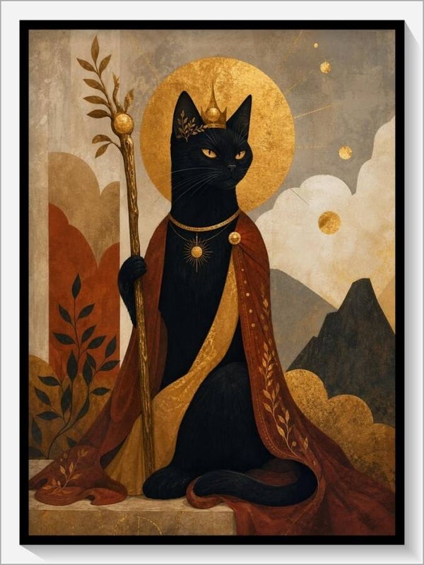 MoonCats Tarot „Königin der Stäbe“
