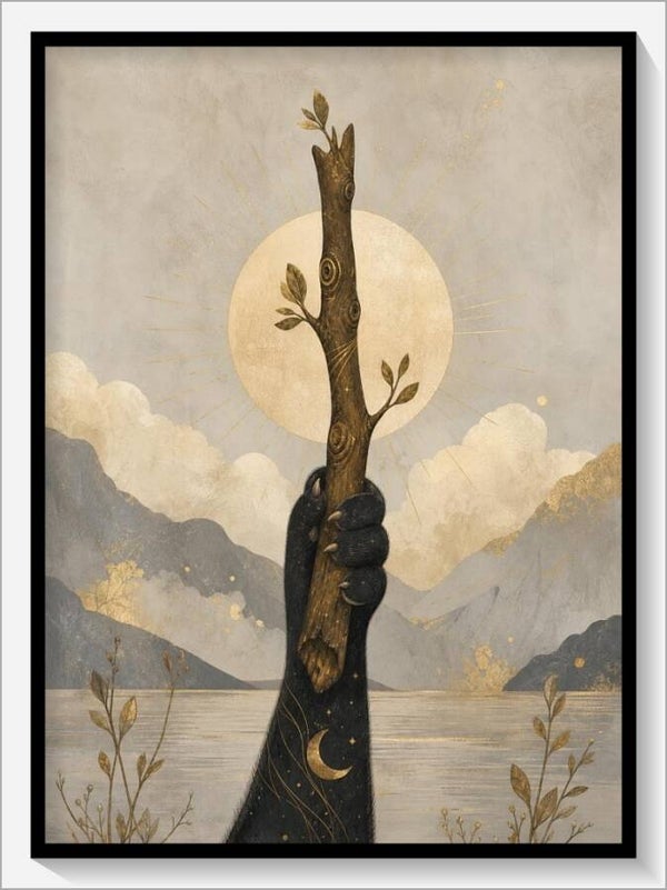 MoonCats Tarot „As der Stäbe“