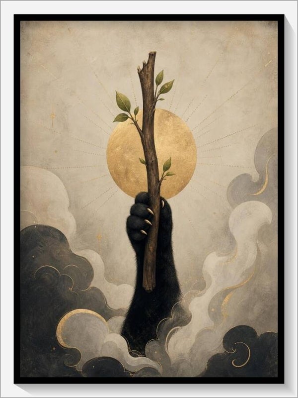 MoonCats Tarot „As der Stäbe“