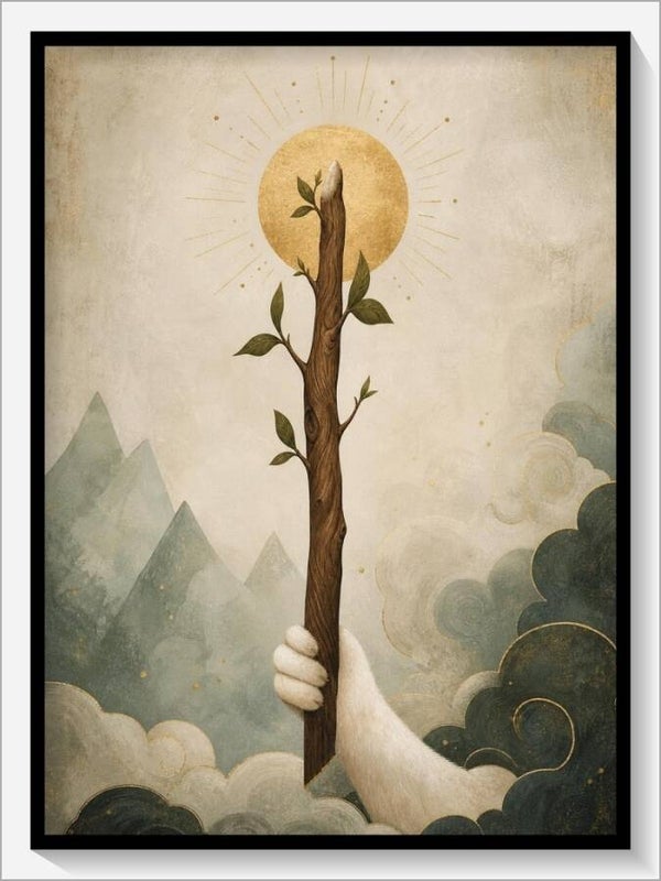 MoonCats Tarot „As der Stäbe“