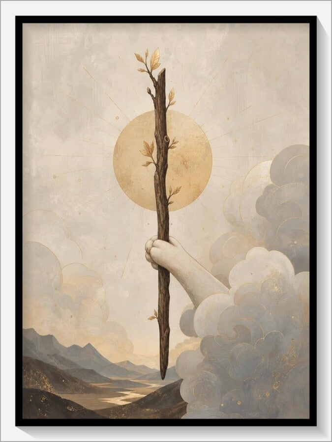 MoonCats Tarot „As der Stäbe“