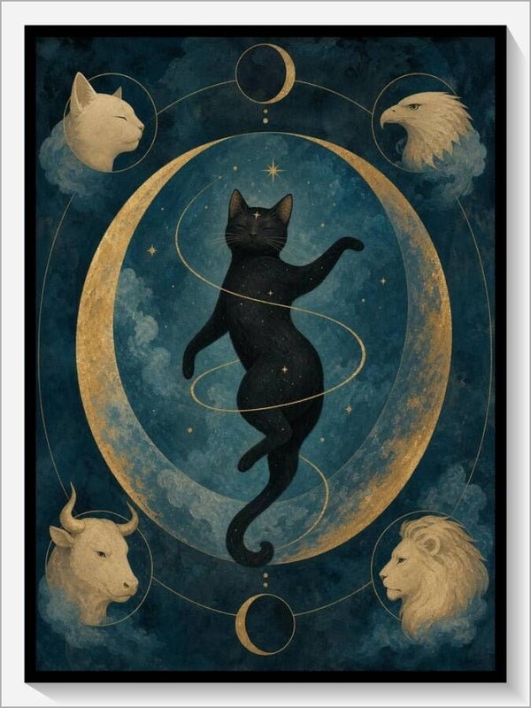 MoonCats Tarot „XXI Die Welt“
