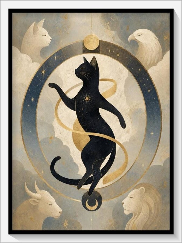 MoonCats Tarot „XXI Die Welt“