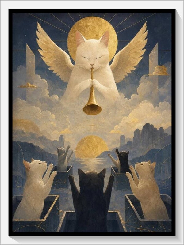 MoonCats Tarot „XX Das Gericht“
