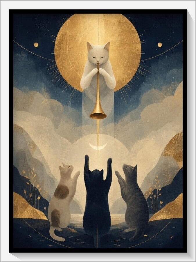 MoonCats Tarot „XX Das Gericht“