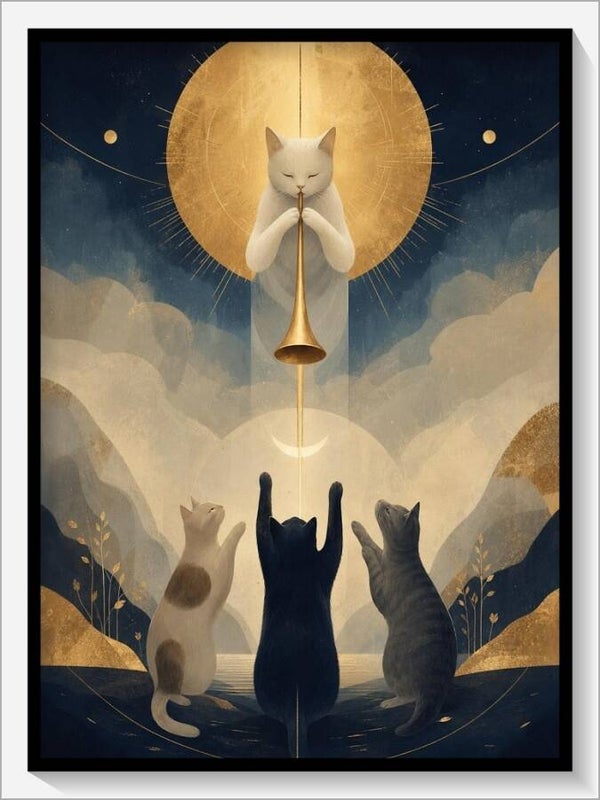 MoonCats Tarot „XX Das Gericht“