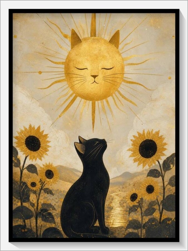 MoonCats Tarot „XIX Die Sonne“