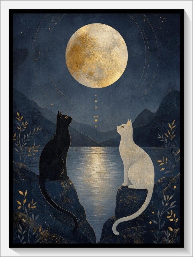 MoonCats Tarot „XVIII Der Mond“