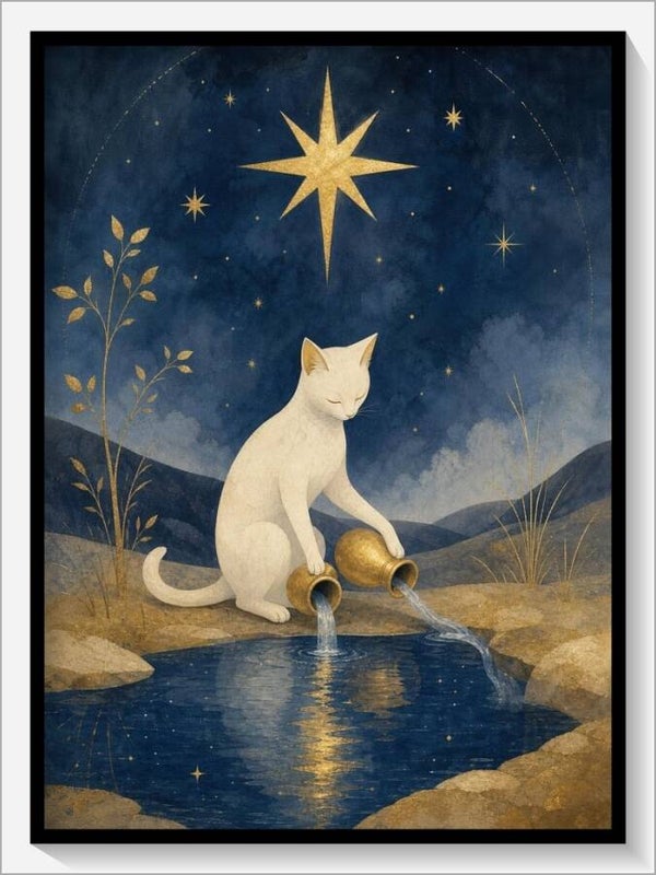MoonCats Tarot „XVII Der Stern“