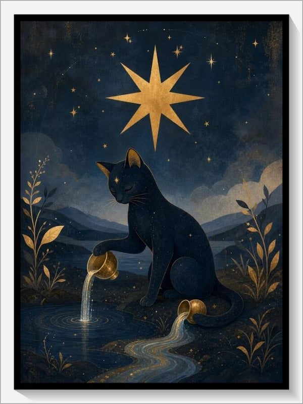 MoonCats Tarot „XVII Der Stern“