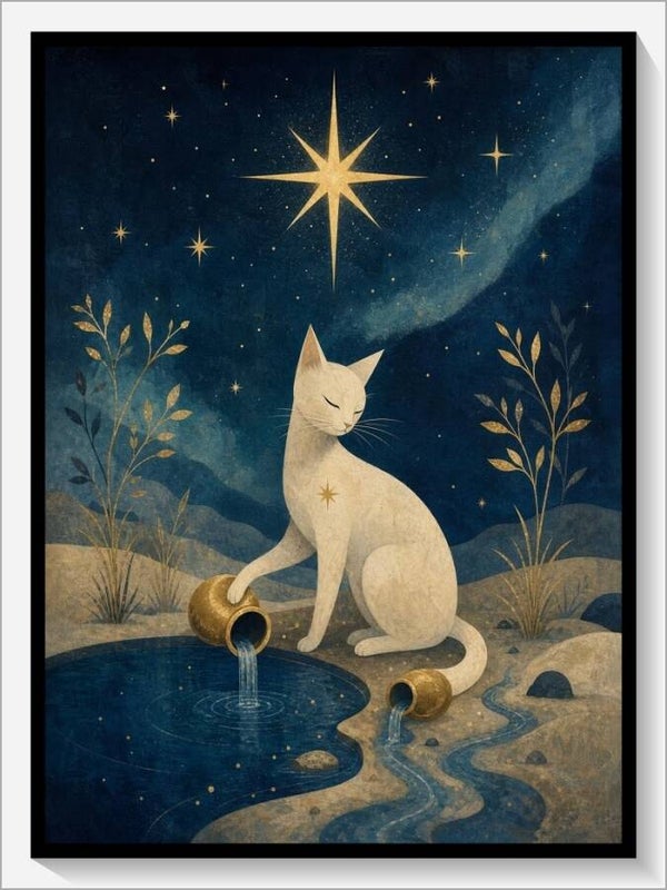 MoonCats Tarot „XVII Der Stern“