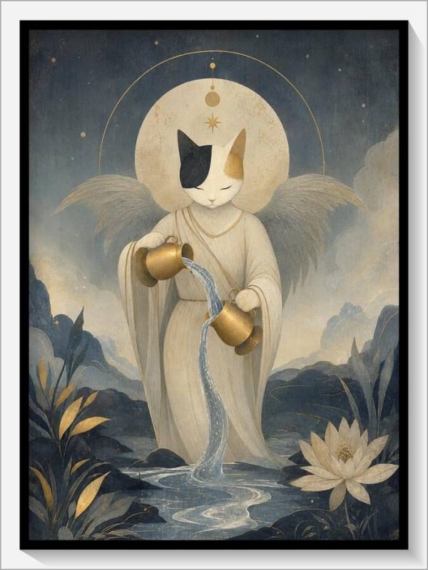 MoonCats Tarot „XIV Die Mäßigkeit“