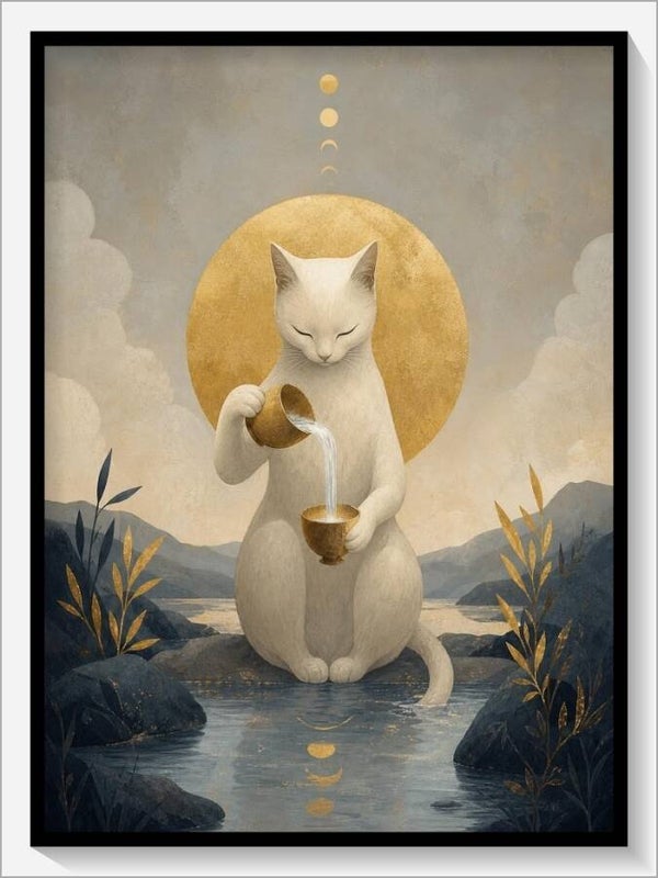 MoonCats Tarot „XIV Die Mäßigkeit“