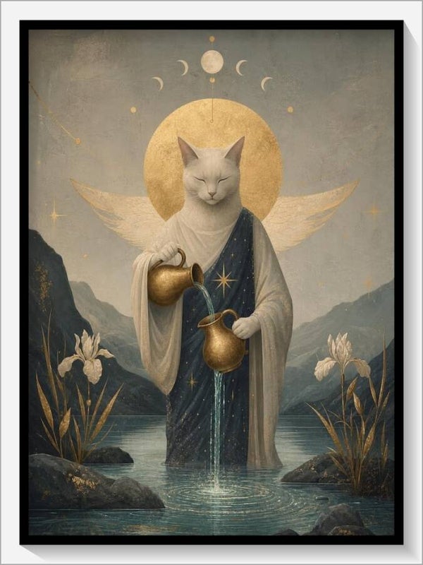 MoonCats Tarot „XIV Die Mäßigkeit“