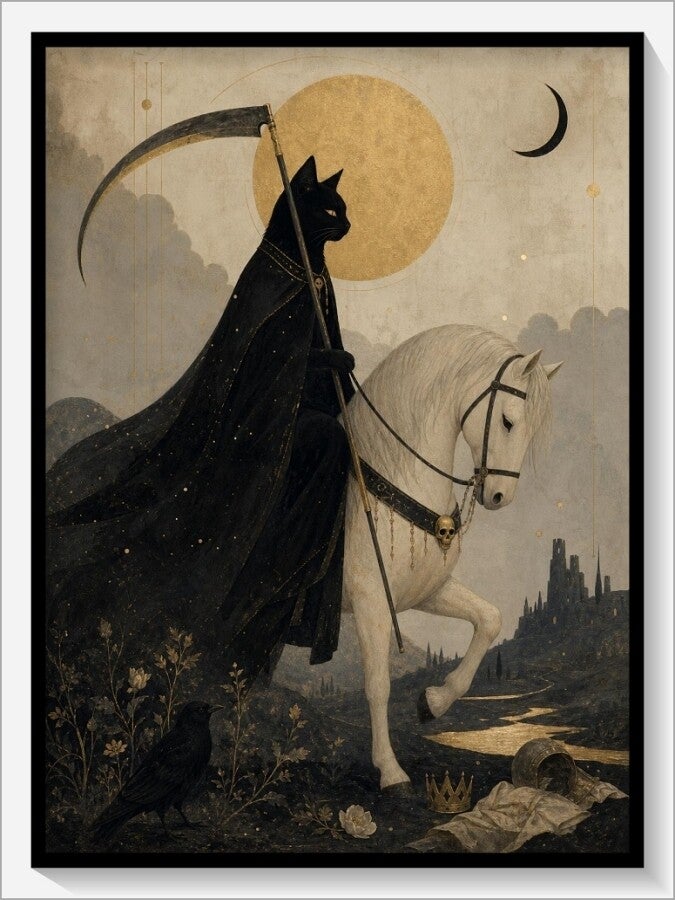 MoonCats Tarot „XIII Der Tod“