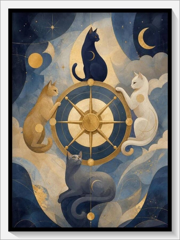 MoonCats Tarot „X Das Schicksalsrad“