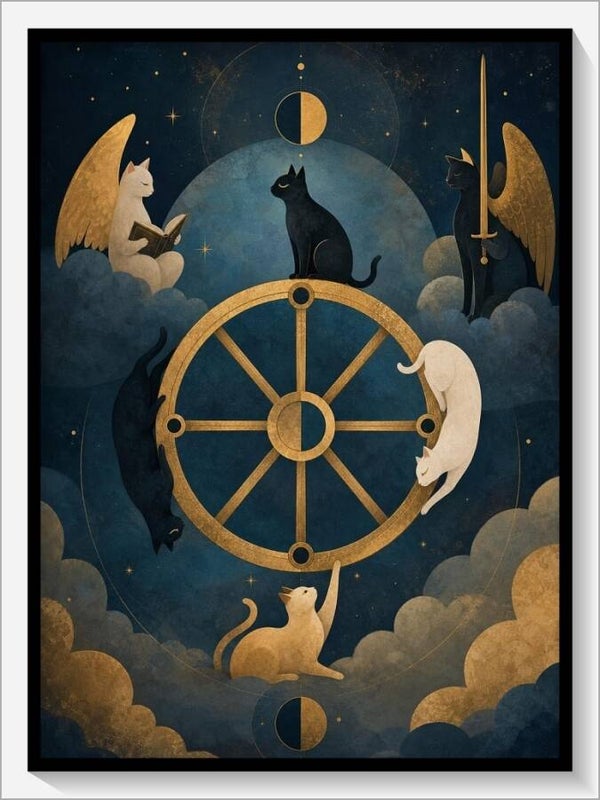 MoonCats Tarot „X Das Schicksalsrad“