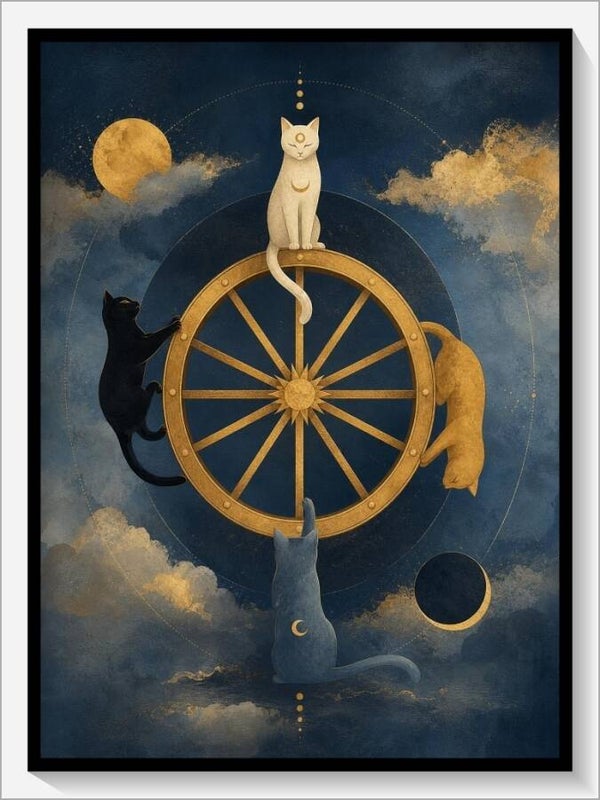 MoonCats Tarot „X Das Schicksalsrad“
