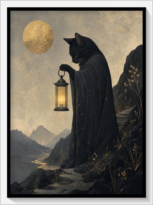 MoonCats Tarot „IX Der Eremit“