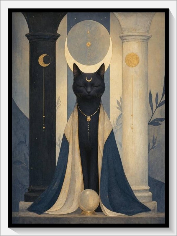 MoonCats Tarot „V Der Hohepriester“