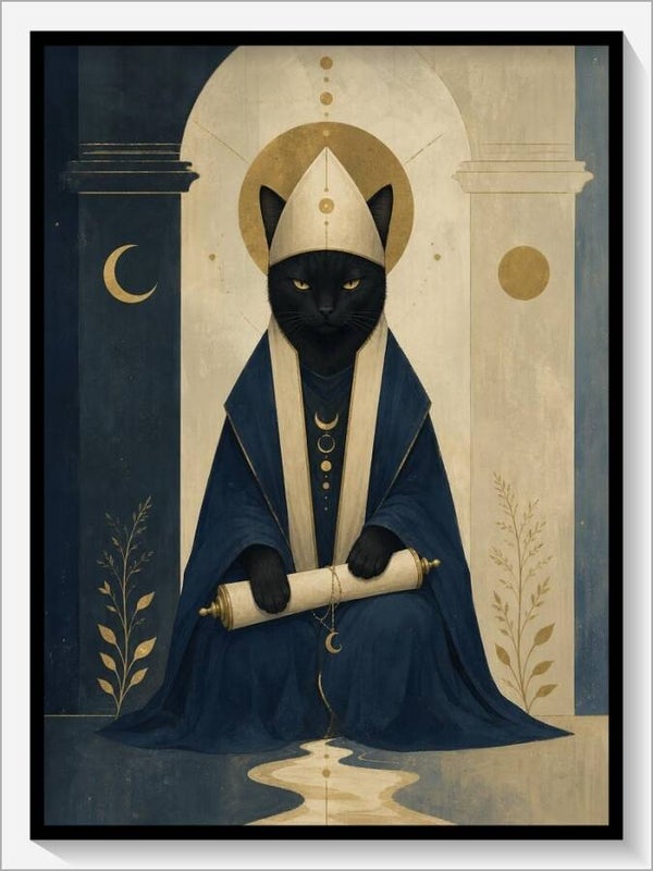 MoonCats Tarot „V Der Hohepriester“